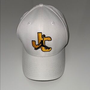 Flexfit White and Gold Logo Cap Men Hats